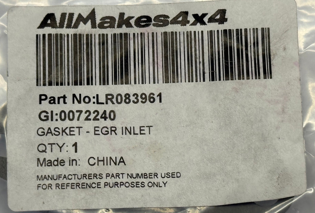 Land Rover, Range Rover EGR GASKET INLET LR083961