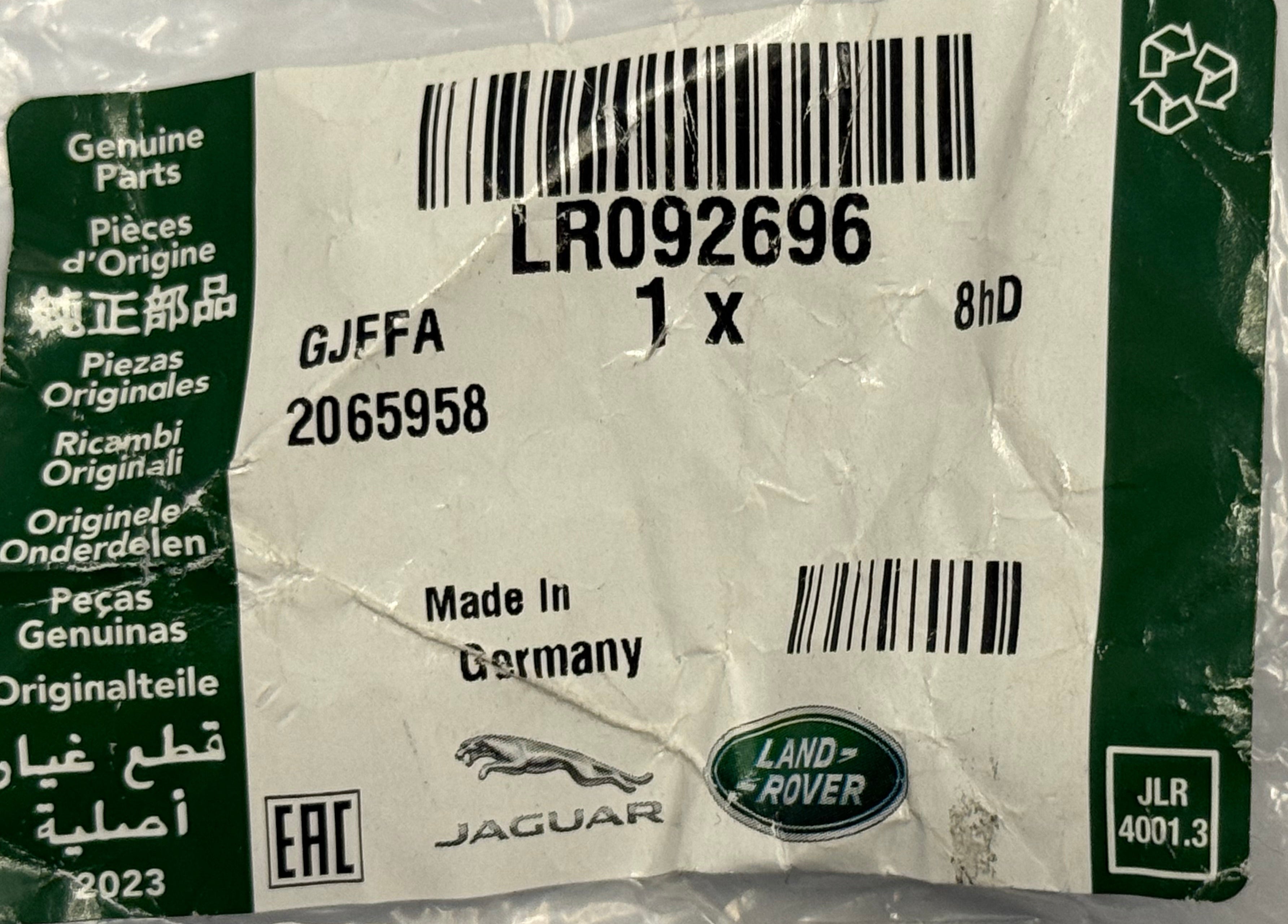 Land Rover, Range Rover BOLT LR092696
