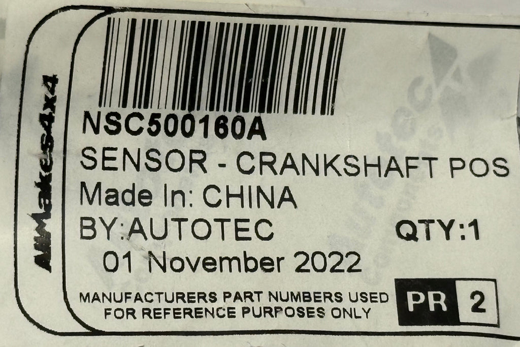 Land Rover, Range Rover CRANK ANGLE SENSOR NSC500160