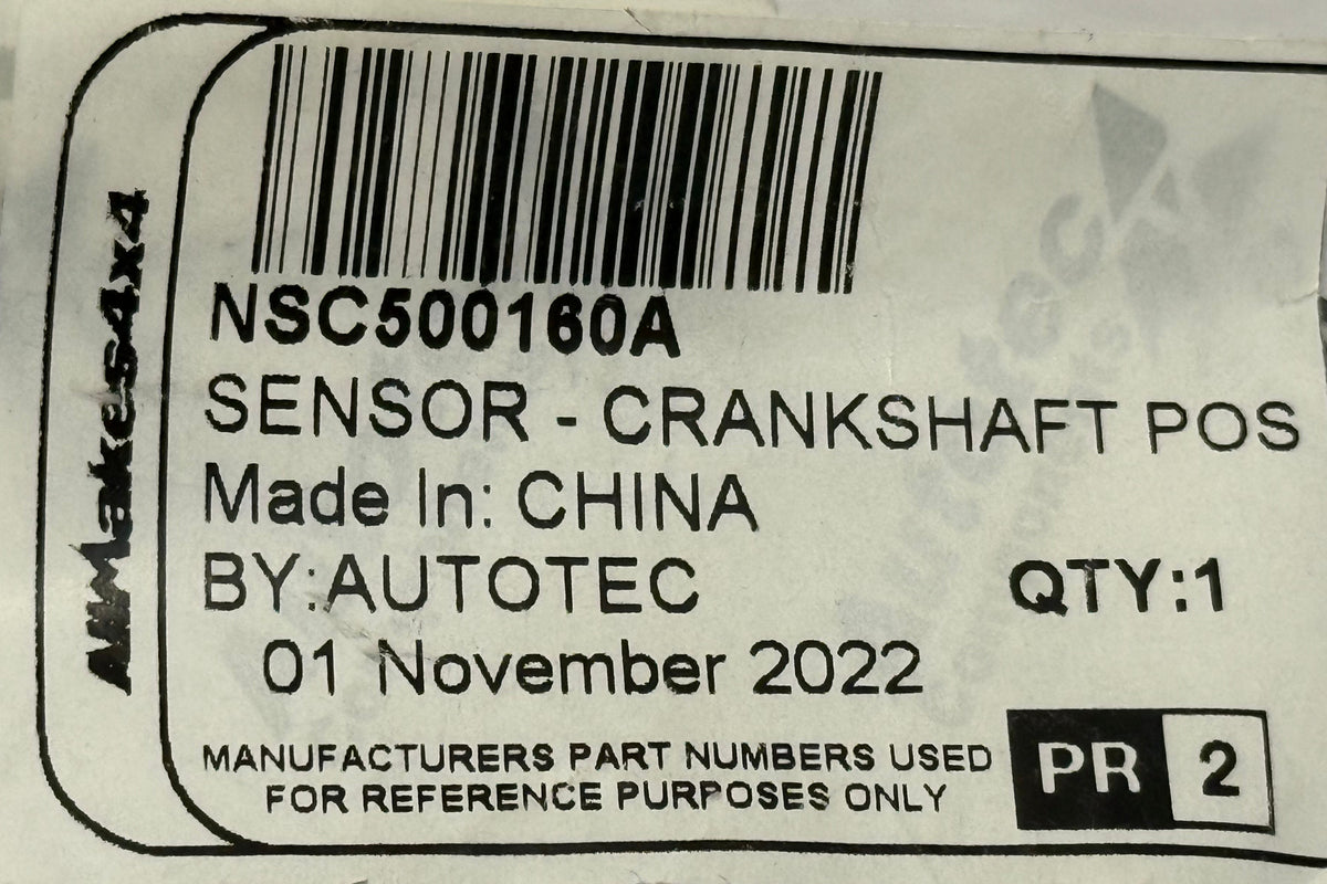 Land Rover, Range Rover CRANK ANGLE SENSOR NSC500160