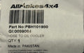 Land Rover HEATER HOSE PBH101980
