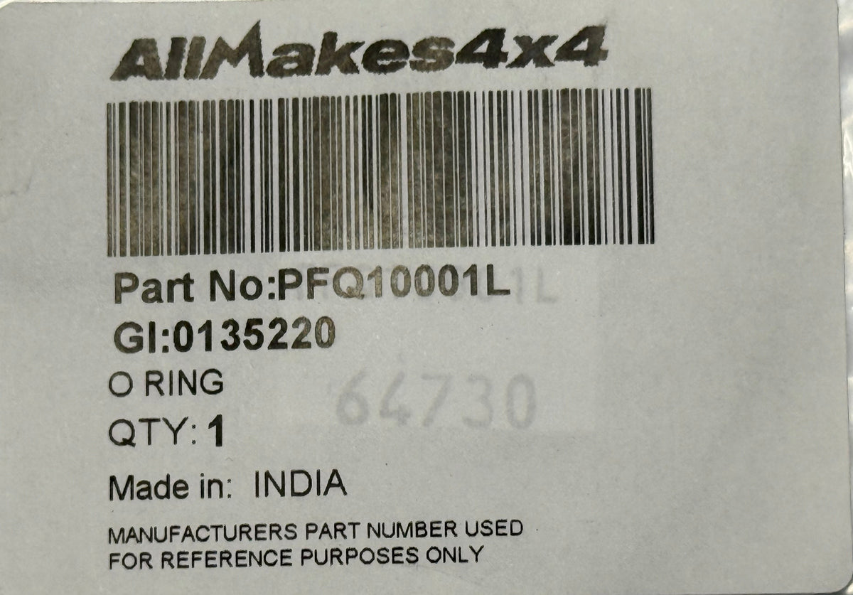 Land Rover WATER PUMP O'RING KIT PFQ10001