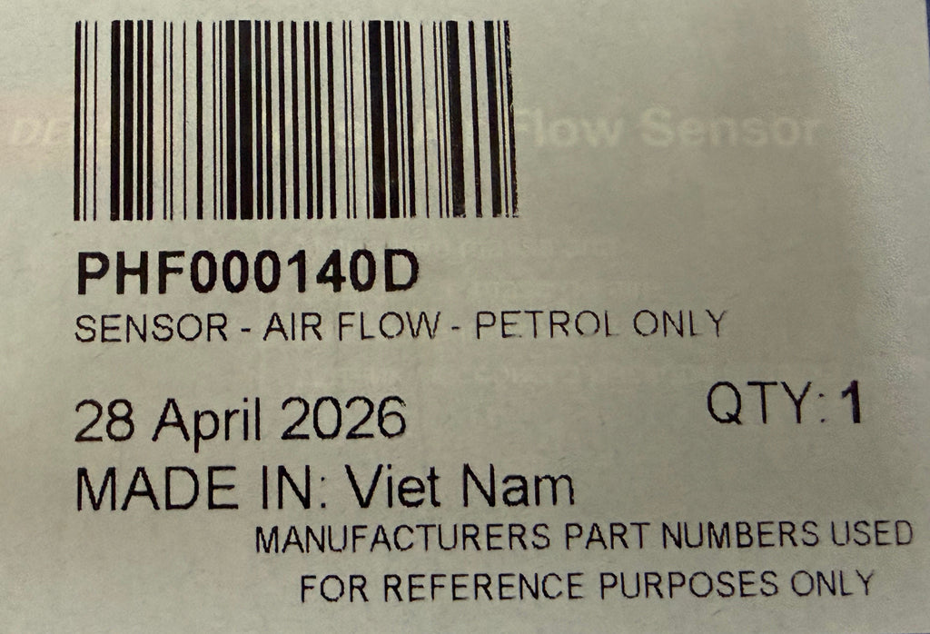 Land Rover, Range Rover AIRFLOW SENSOR PHF000140