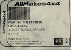 Land Rover TURBO OIL PIPE GASKET PNT100030