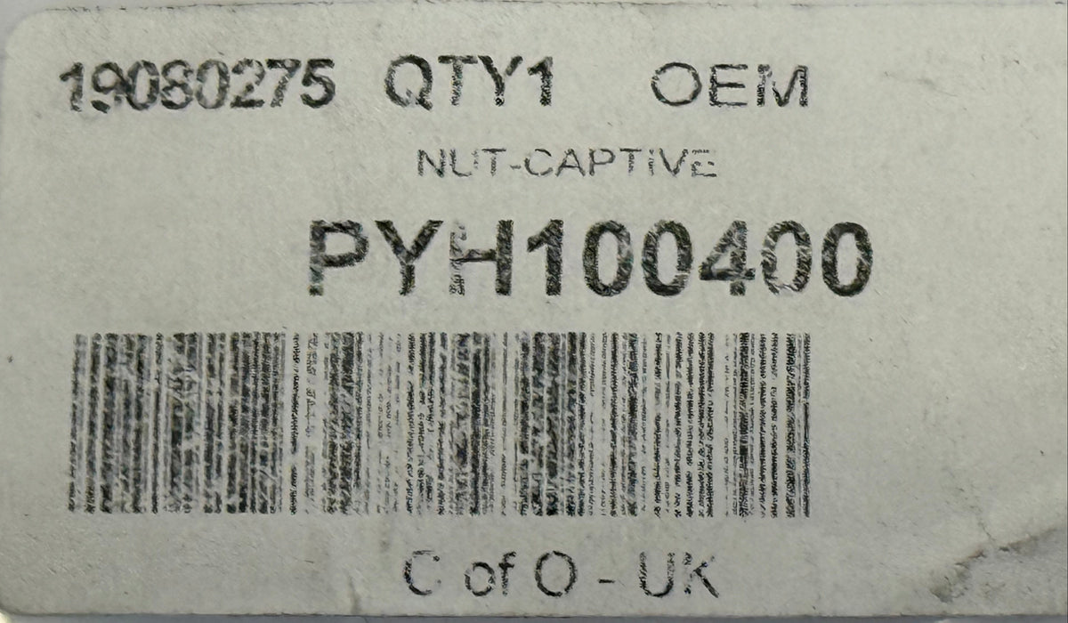 Land Rover CAPTIVE NUT PYH100400