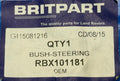 Land Rover BUSH ROLL BAR RBX101181