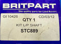 Land Rover, Range Rover STEERING BOX PINION SEAL KIT STC889