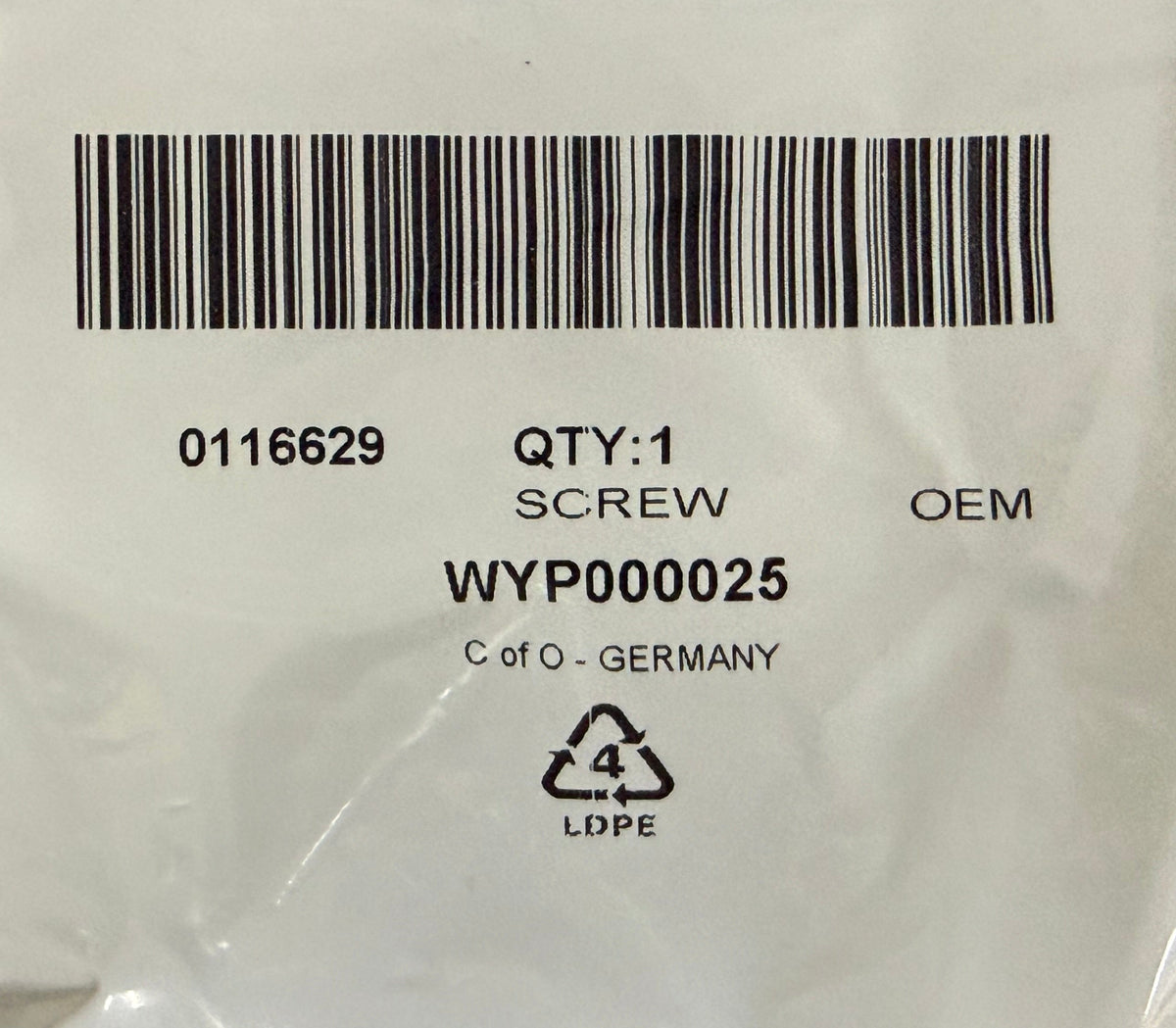 Land Rover, Range Rover EXHAUST SCREW WYP000025