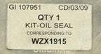 Land Rover CRANK SEAL WZX1915