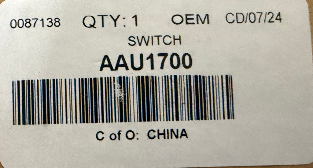 Jaguar BRAKE WARNING SWITCH AAU1700
