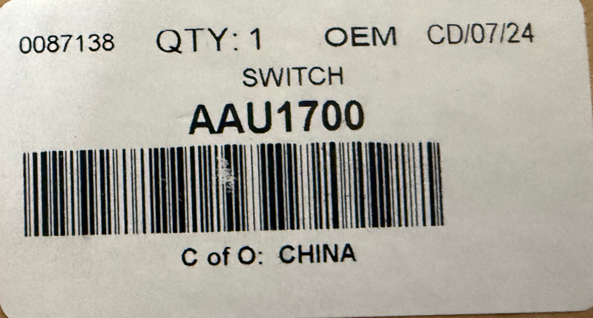Jaguar BRAKE WARNING SWITCH AAU1700