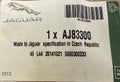 Jaguar WATER PUMP GASKET AJ83300