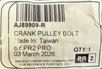Jaguar CRANKSHAFT PULLEY BOLT AJ89909