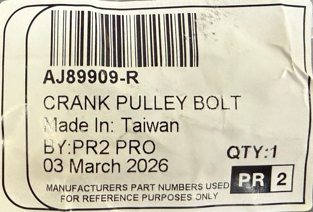 Jaguar CRANKSHAFT PULLEY BOLT AJ89909