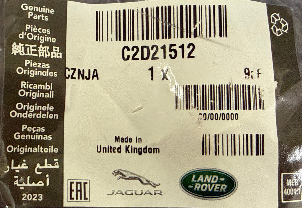 Jaguar AIR DUCT C2D21512
