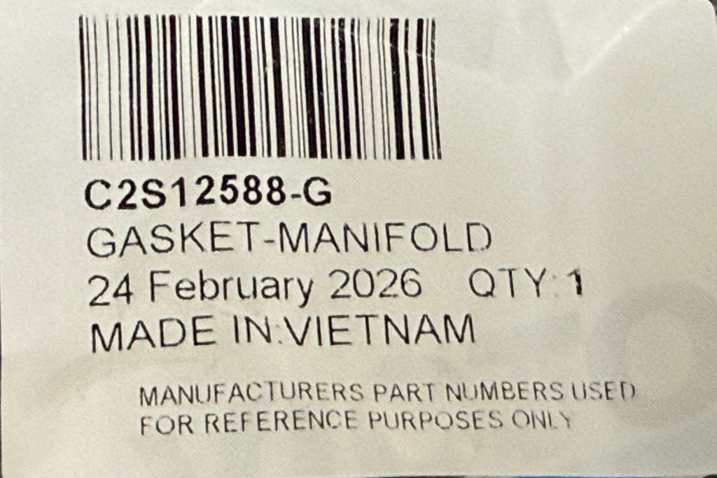 Jaguar INLET MANIFOLD GASKET C2S12588