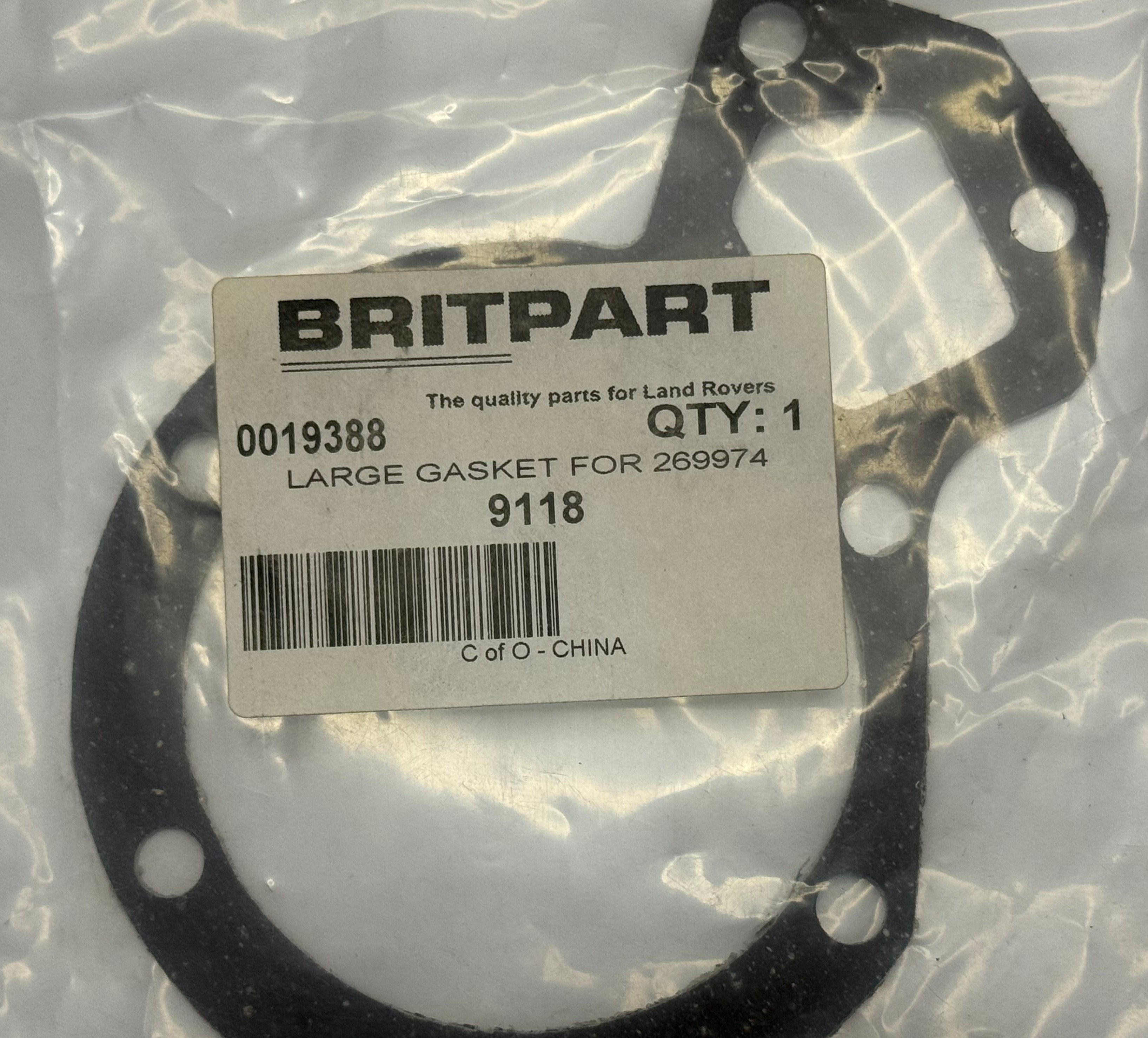 Land Rover WATER PUMP GASKET 9118