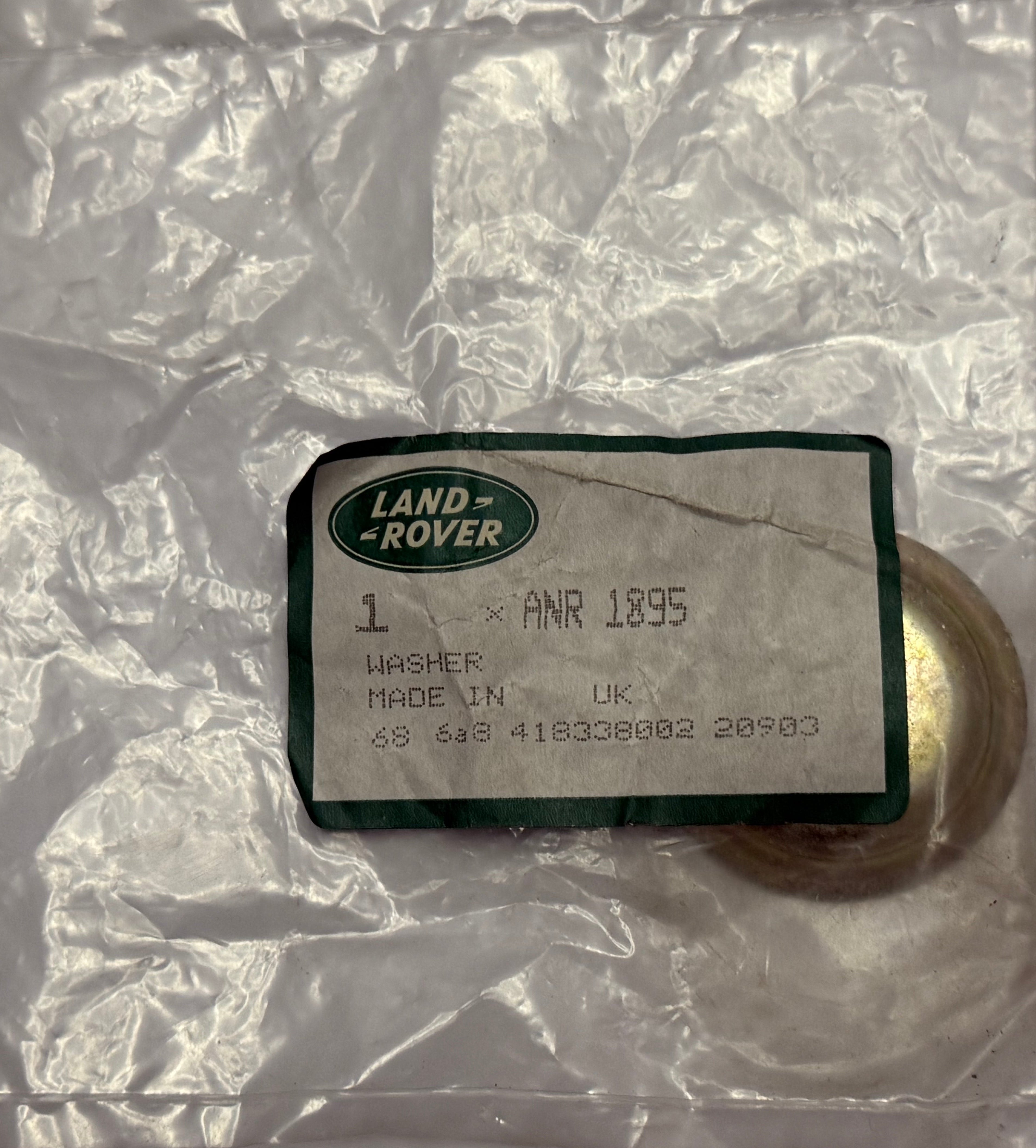Land Rover SHOCKER WASHER ANR1895