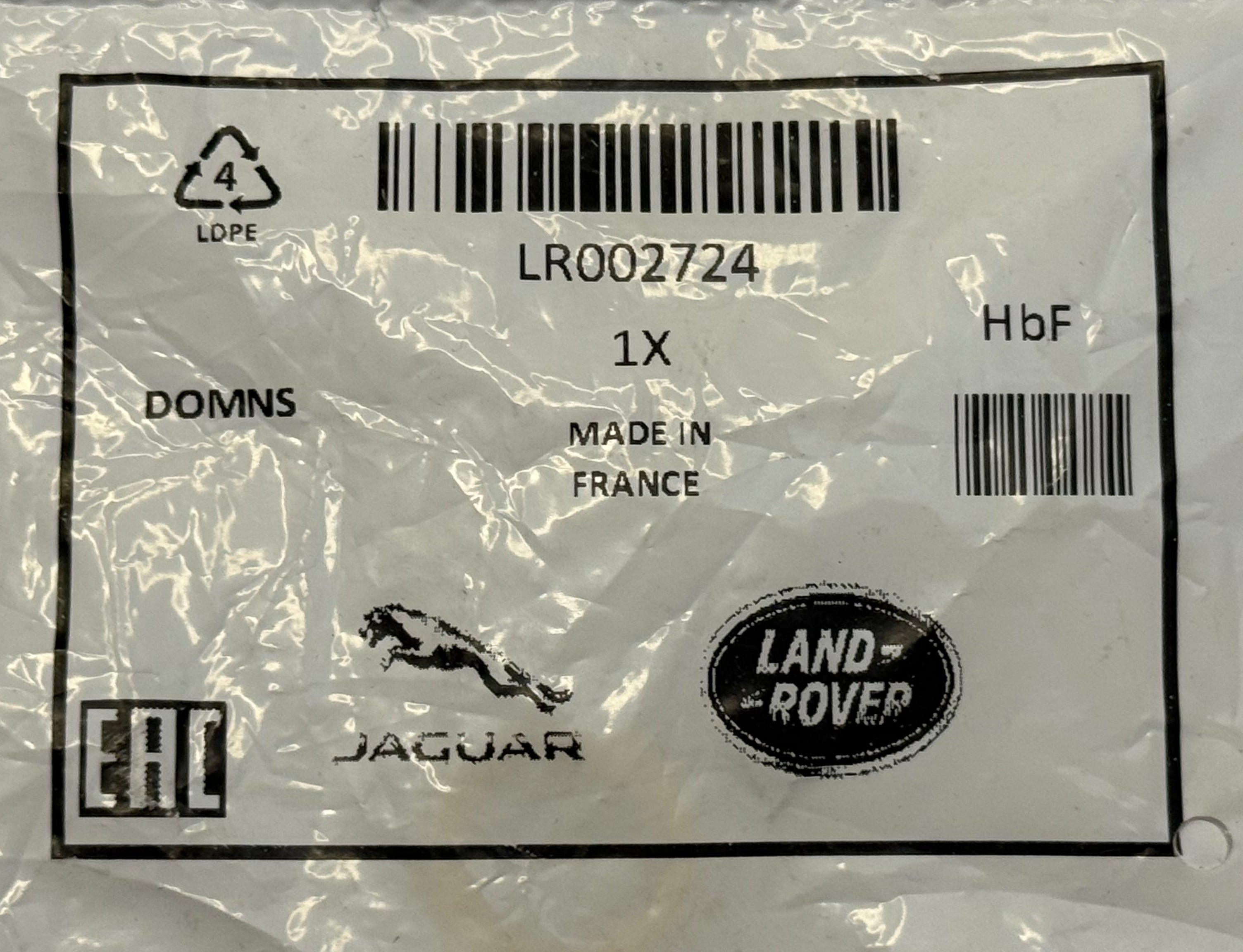 Land Rover, Range Rover O-RING LR002724