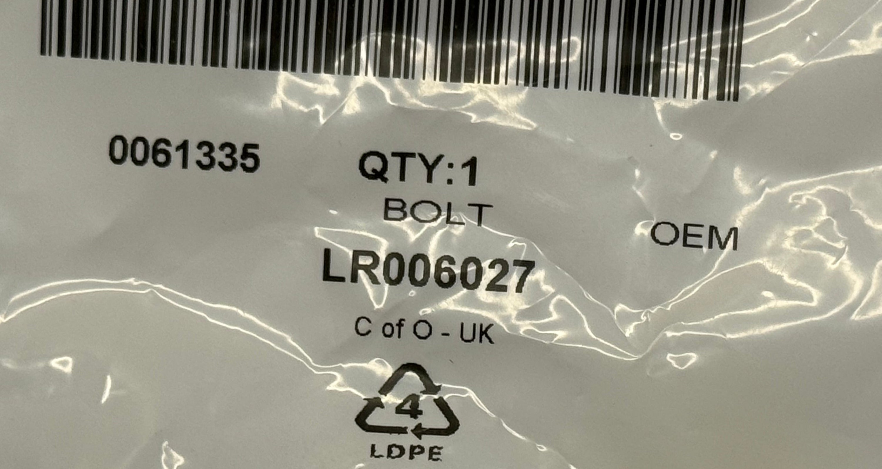 Land Rover, Range Rover BOLT-M8 LR006027