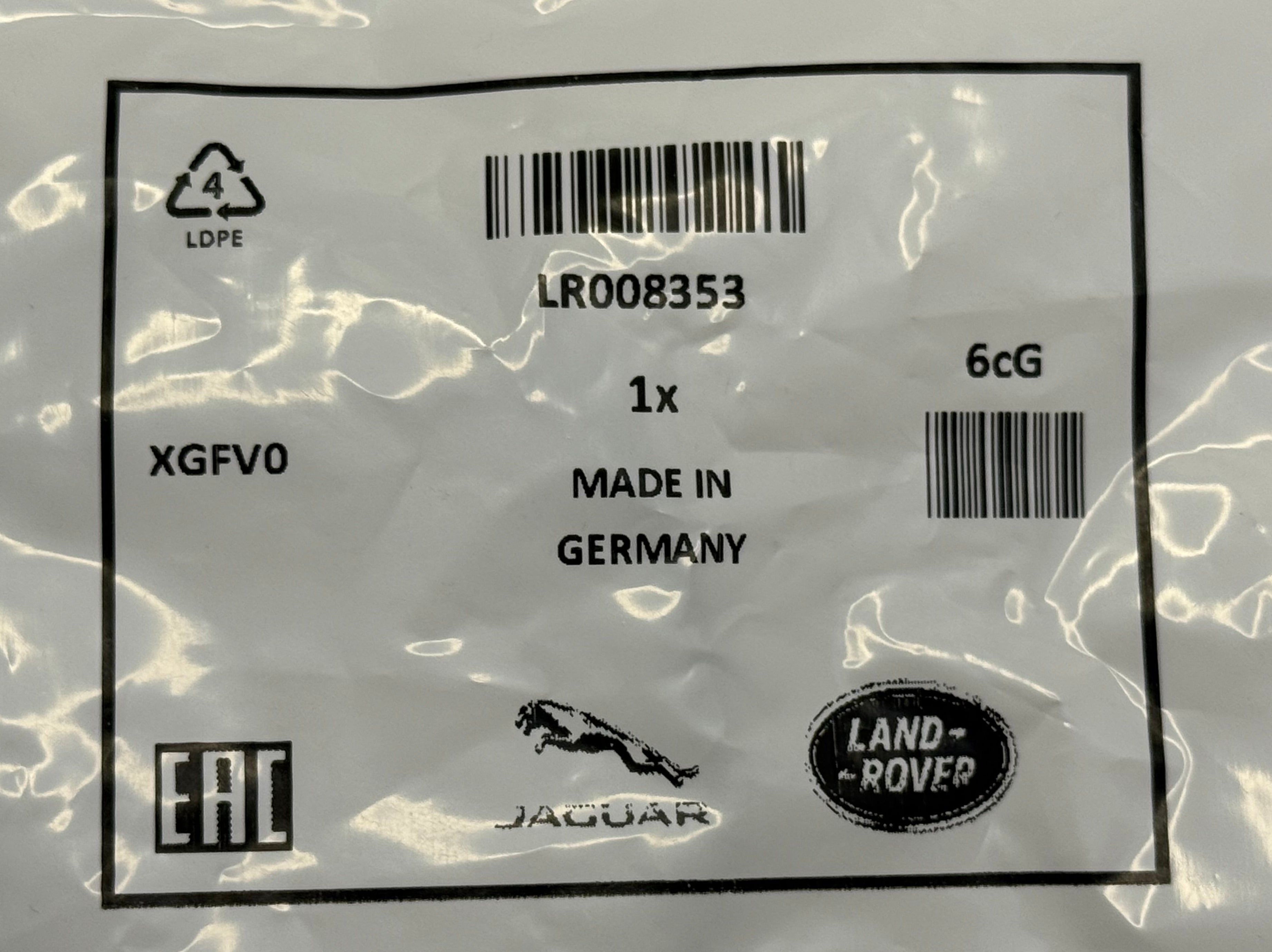 Land Rover, Range Rover THROTTLE BODY O-RING LR008353