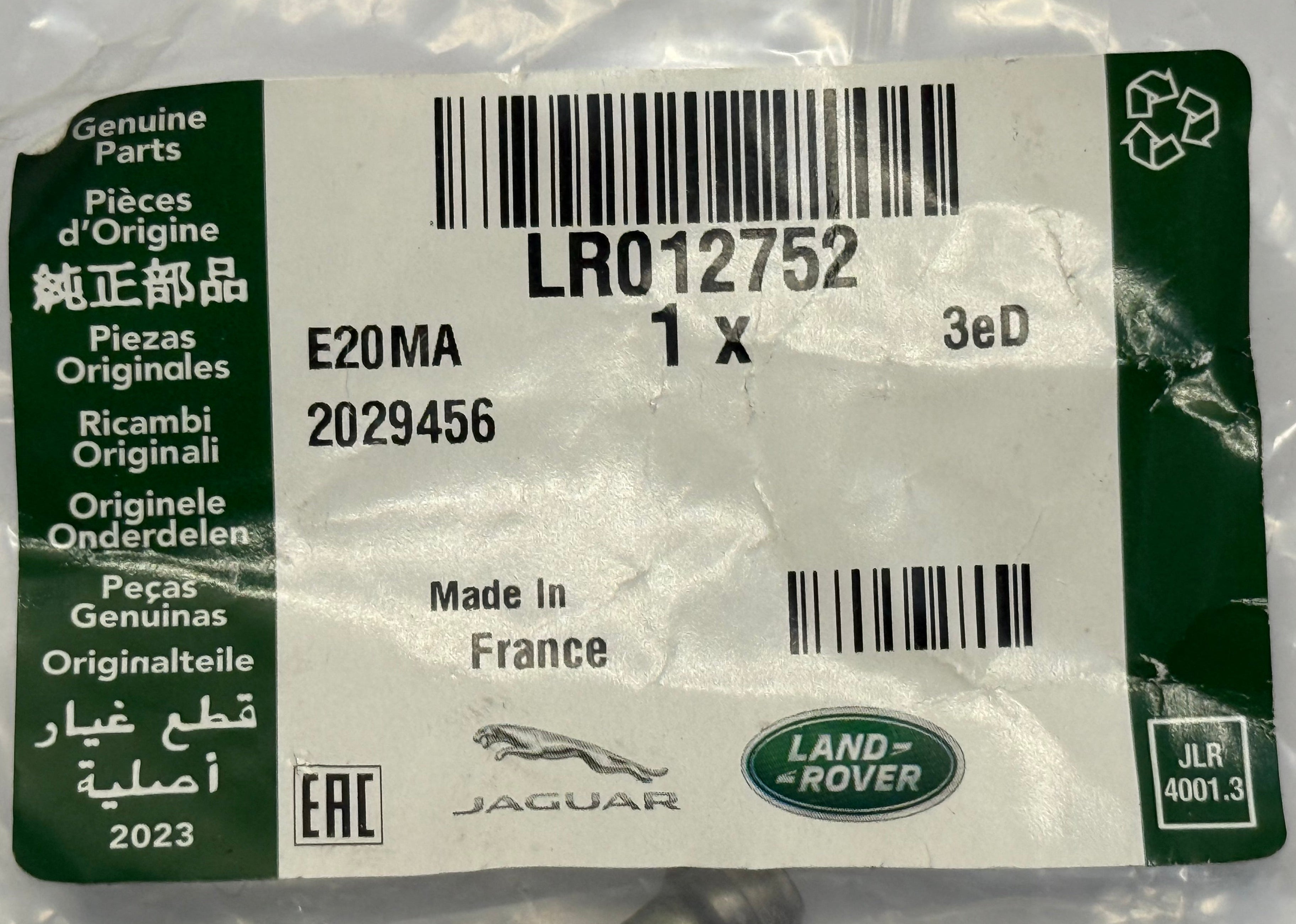 Land Rover, Range Rover INJECTOR REFIT KIT LR012752
