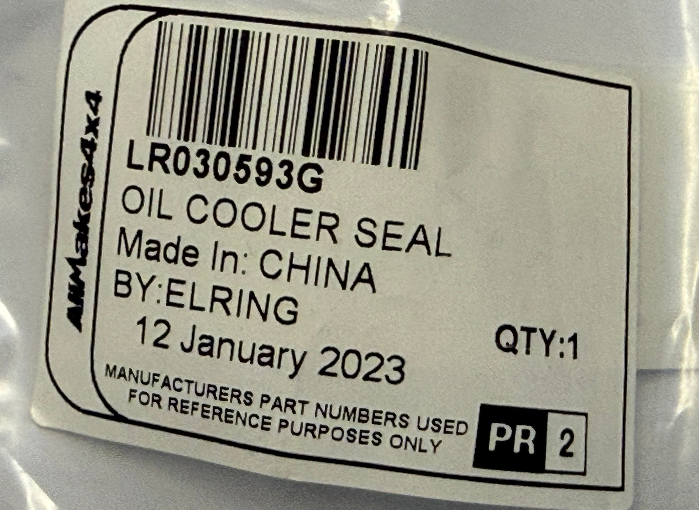 Range Rover OIL COOLER SEAL LR030593