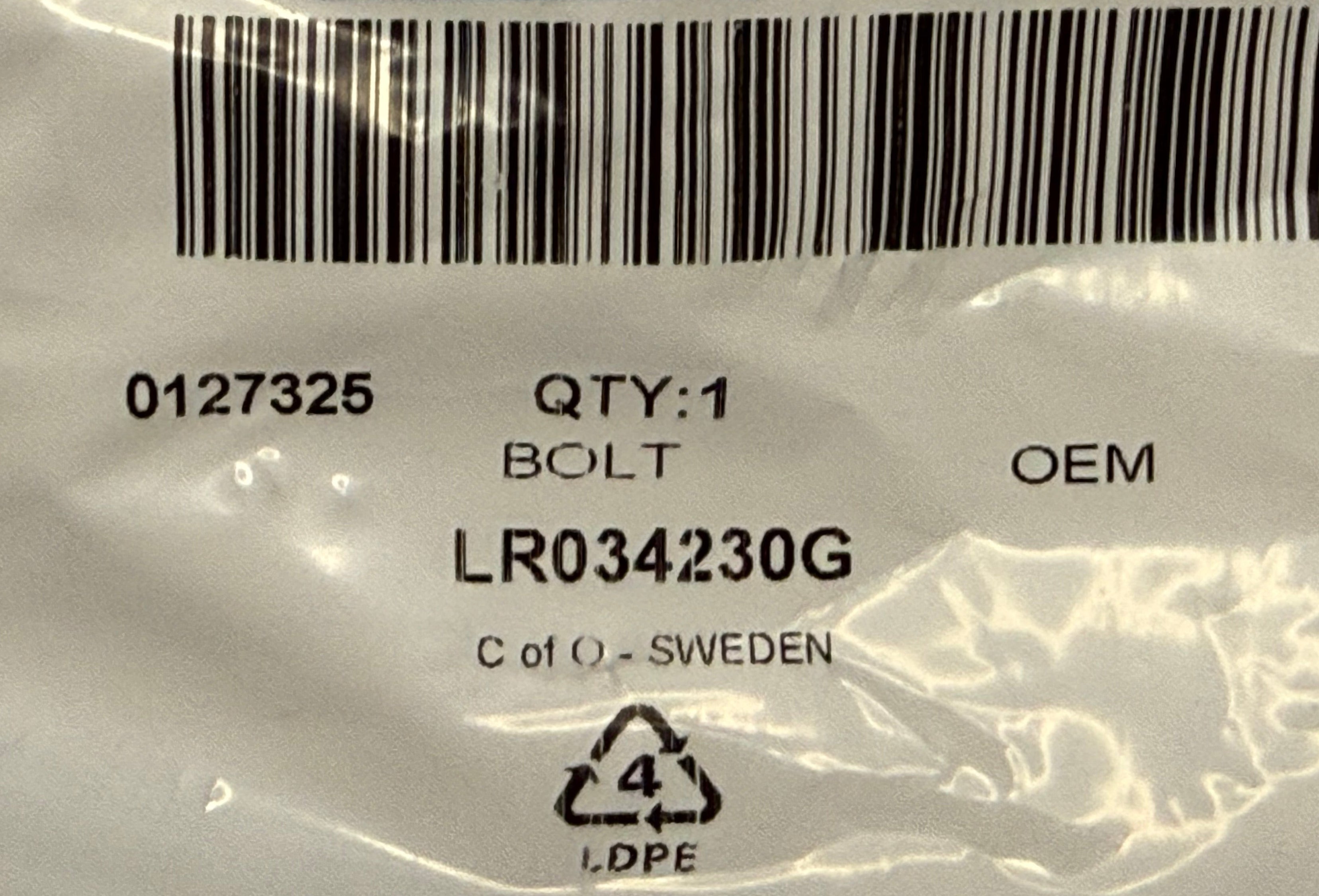 Land Rover, Range Rover BOLT LR034230