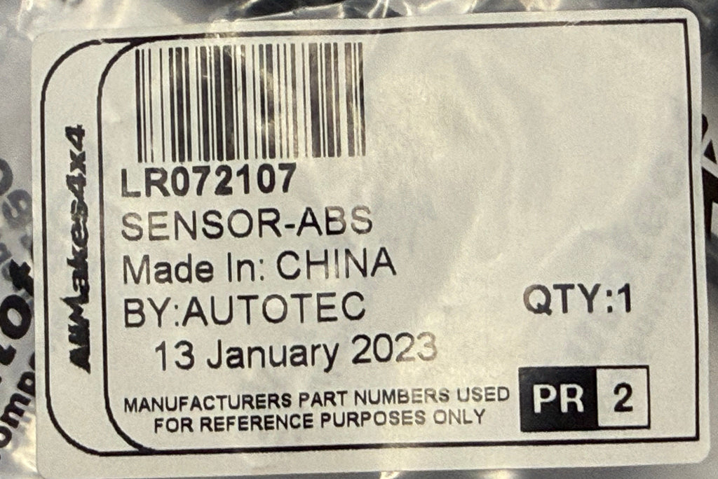 Land Rover SPEED SENSOR LR072107